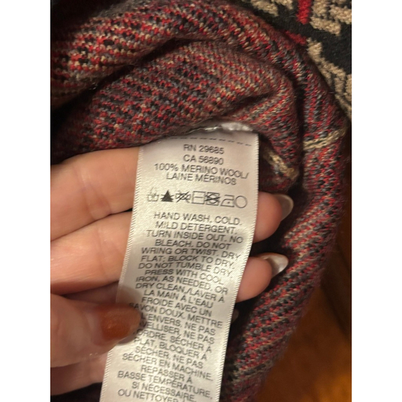 Pendleton Wool Cardigan Coat Geometric Pattern RN 29685 Long Sweater M - Picture 6 of 8